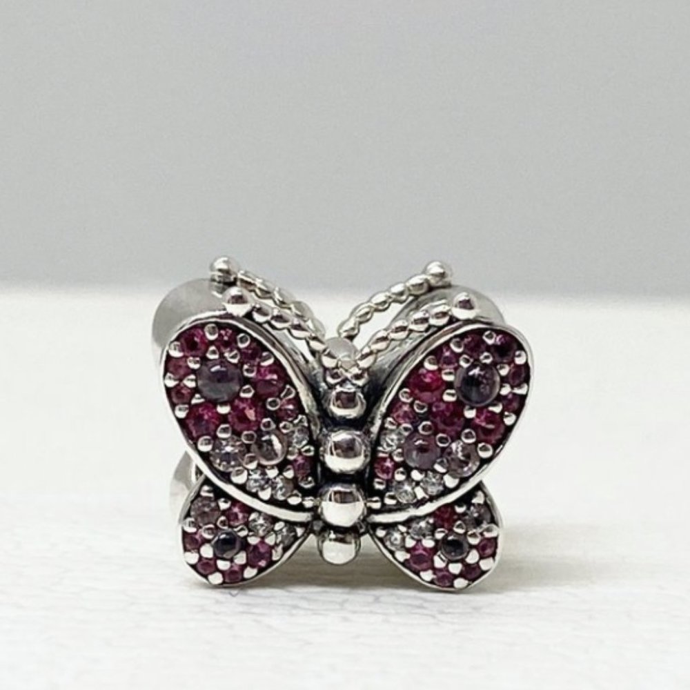 Pandora Bracelet Charm S925 Pink Butterfly